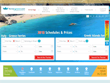 Tablet Screenshot of ferries-greece.com